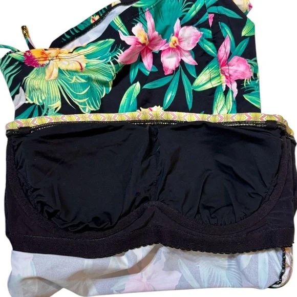 Tommy Bahama Orchid Garden Underwire Bandini Top, 34B Bikinis